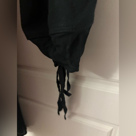 NWT ZARA Women’s Dark Hunter Green Relaxed Peasant Short‎ Dress Small S - Picture 12 of 13